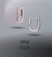 Earrings Soprana Woman SCHIAVE in Gold Diamante OPV4 0.26